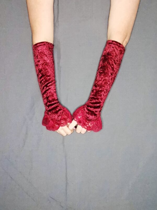 Oberon Gloves - short - garnet red