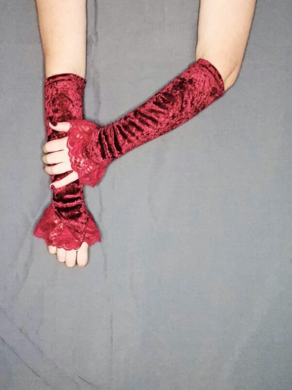 Oberon Gloves - short - garnet red